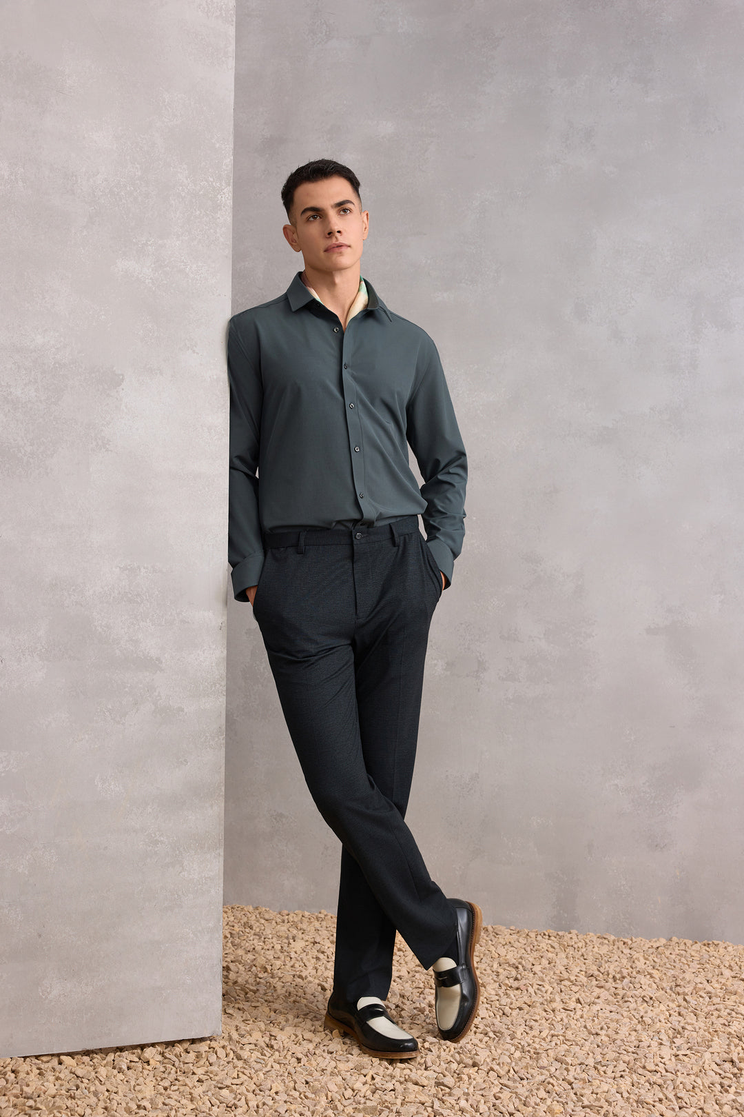 Non-Iron 長袖商務恤衫