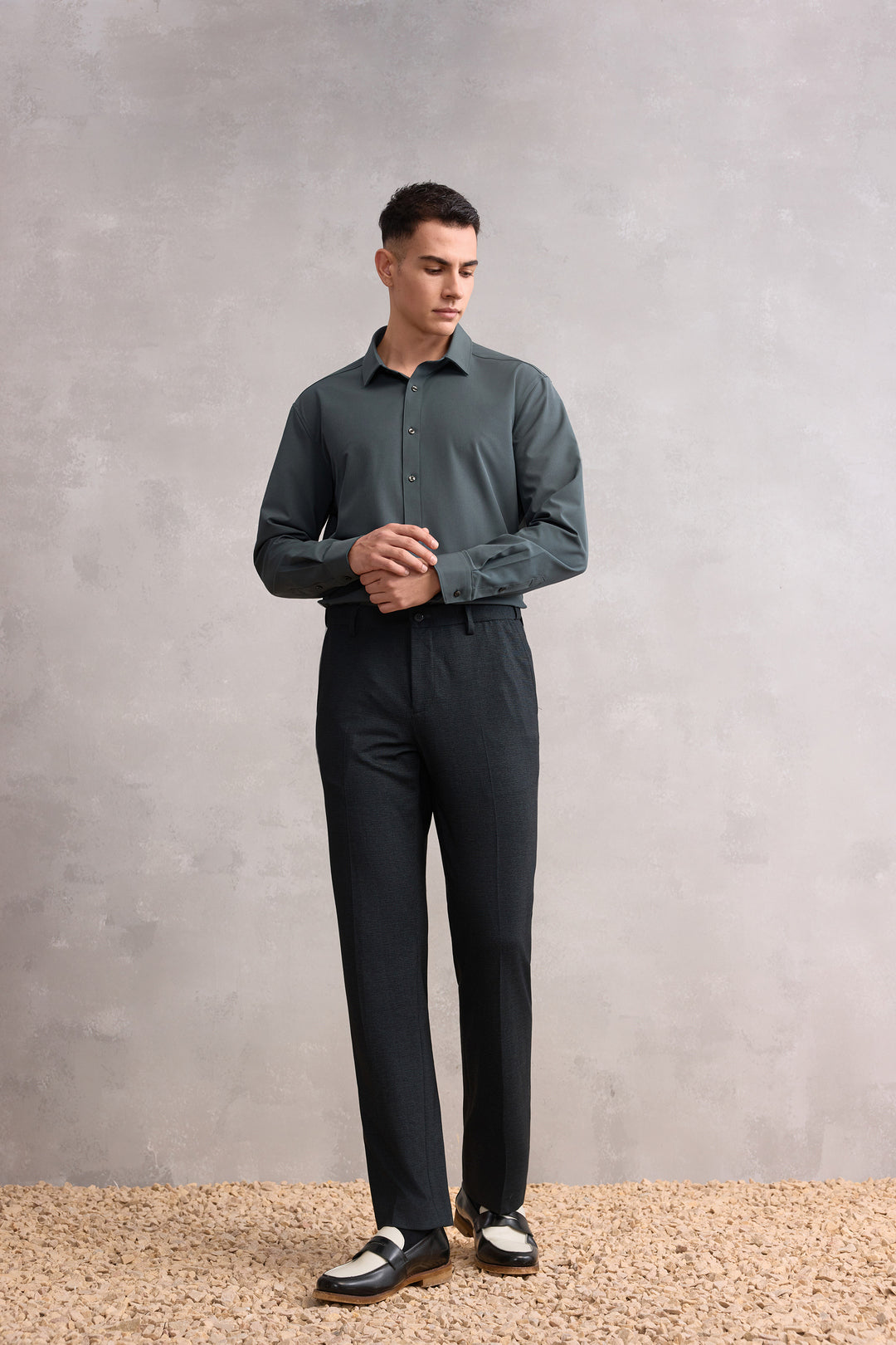 Non-Iron 長袖商務恤衫