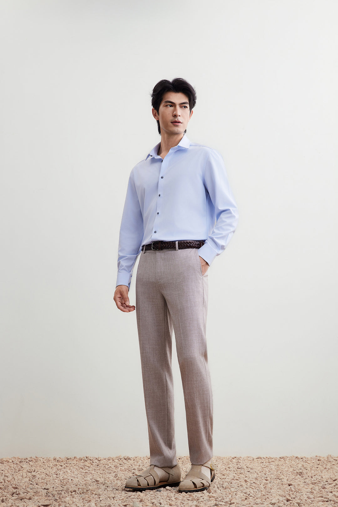 Non-Iron 長袖商務恤衫