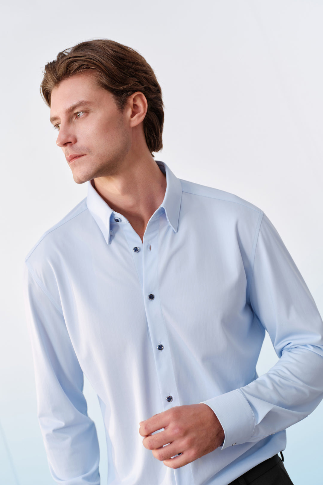 G2000 MAN-non-iron-long-sleeve-dress-shirt-56123442-Blue