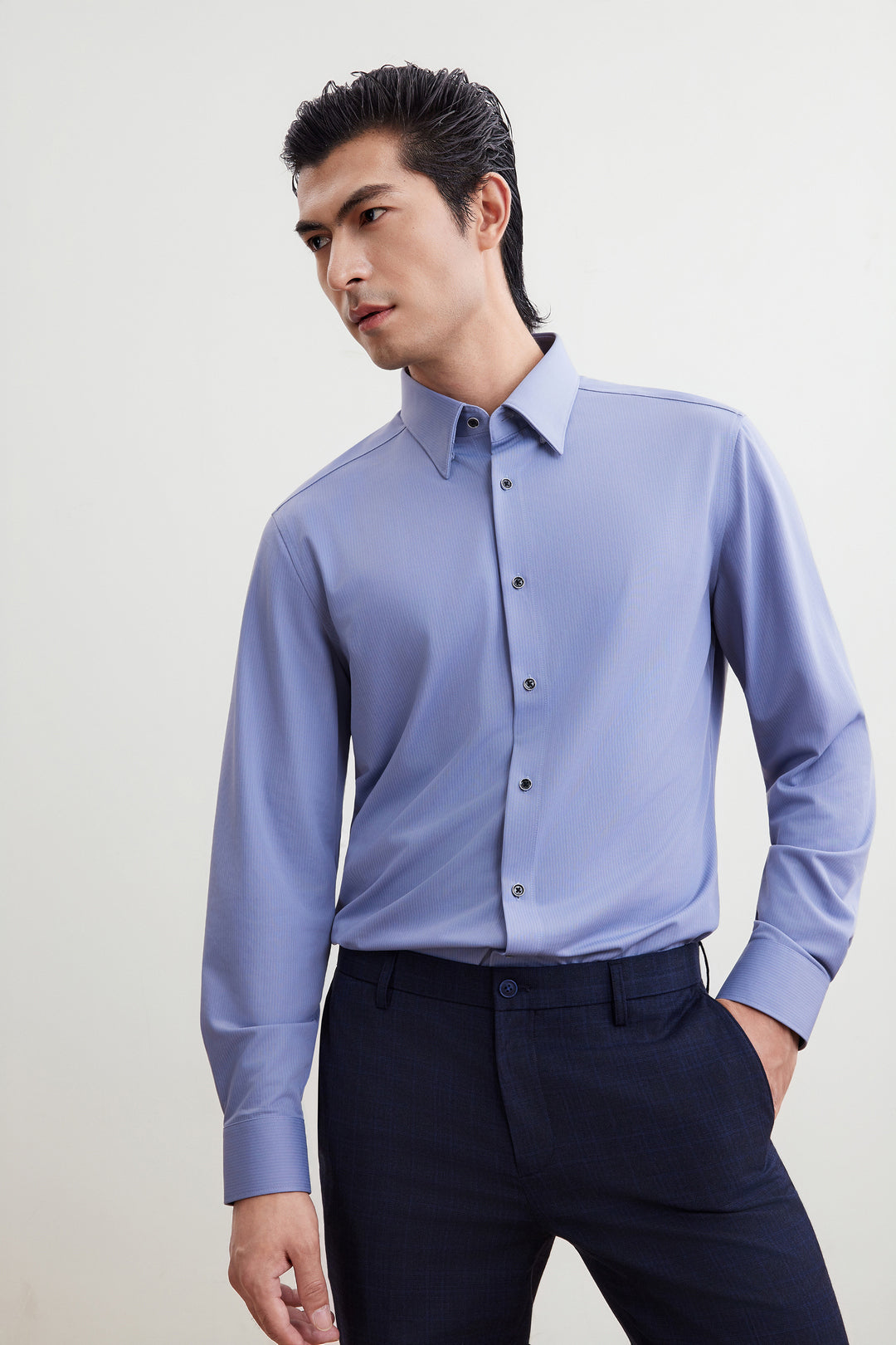 G2000 MAN-non-iron-long-sleeve-dress-shirt-56123442-Grey