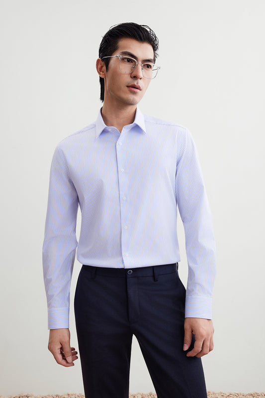 G2000 MAN-non-iron-long-sleeve-dress-shirt-56123532-Blue