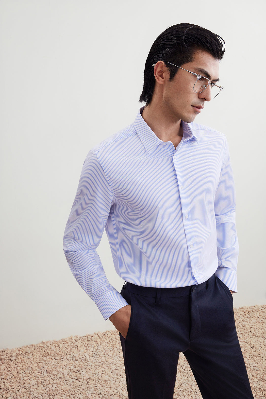 Non-Iron 長袖商務恤衫