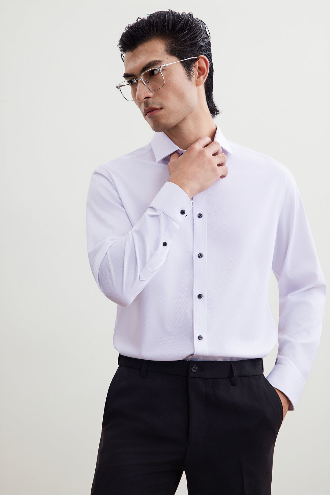 G2000 MAN-non-iron-long-sleeve-dress-shirt-56123592-White