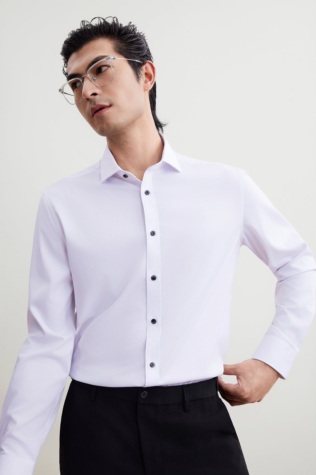 Non-Iron 長袖商務恤衫