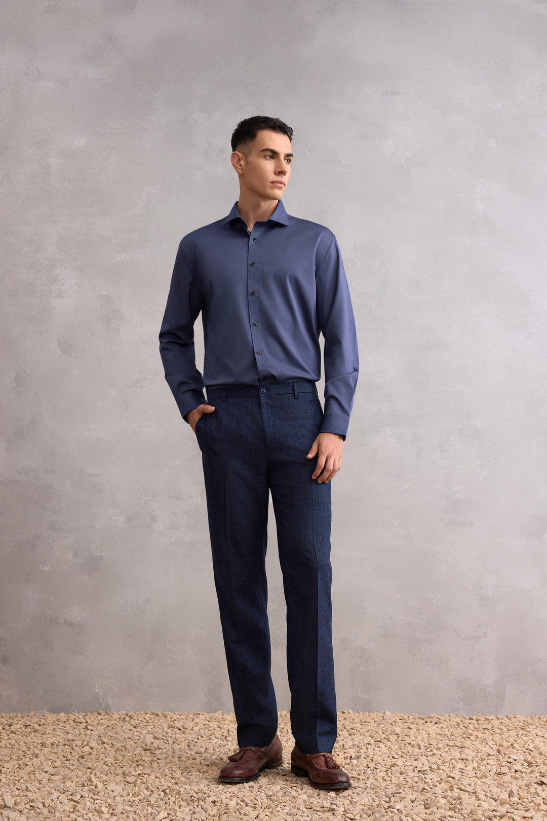 Non-Iron 長袖商務恤衫