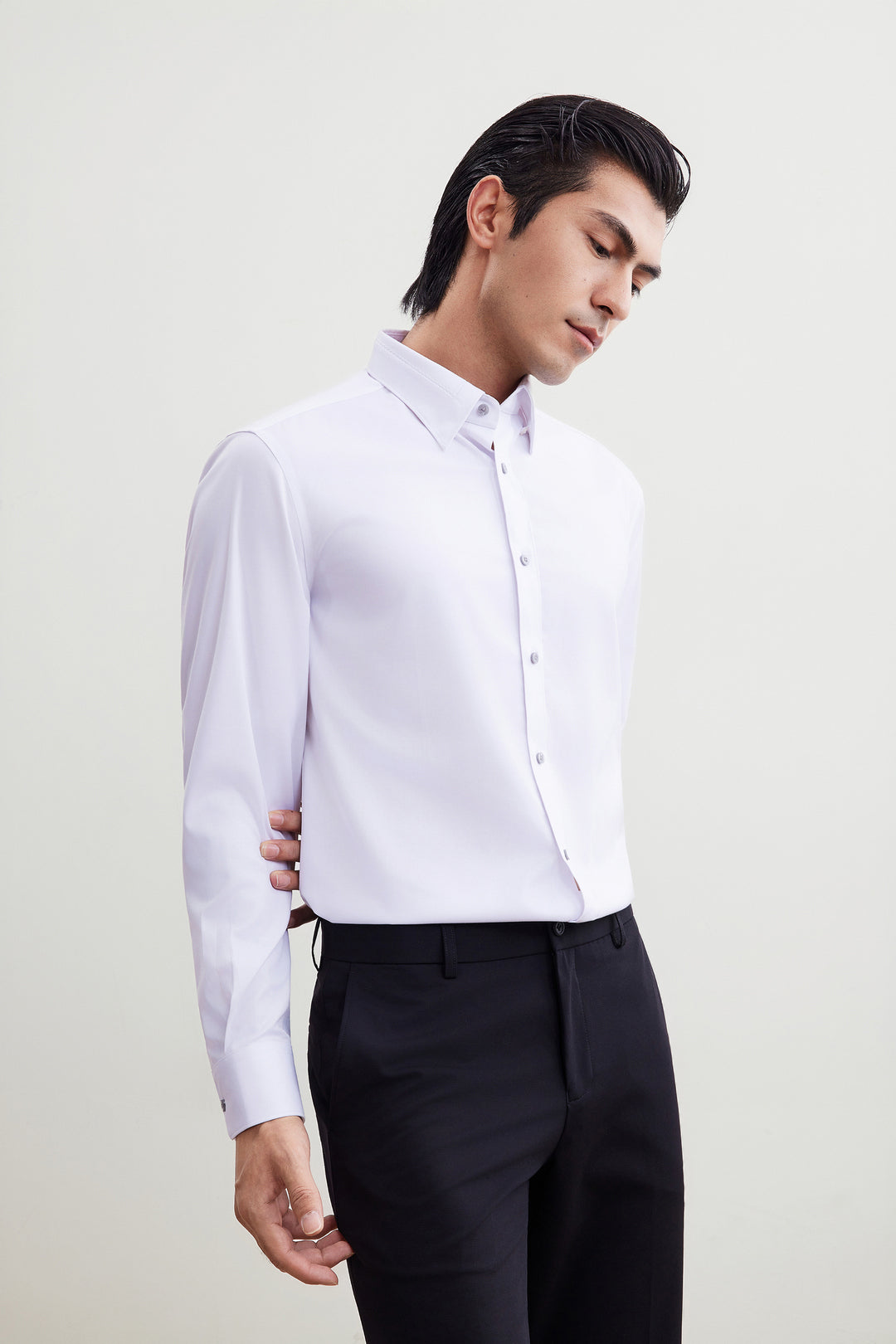 G2000 MAN-non-iron-long-sleeve-dress-shirt-56123792-White