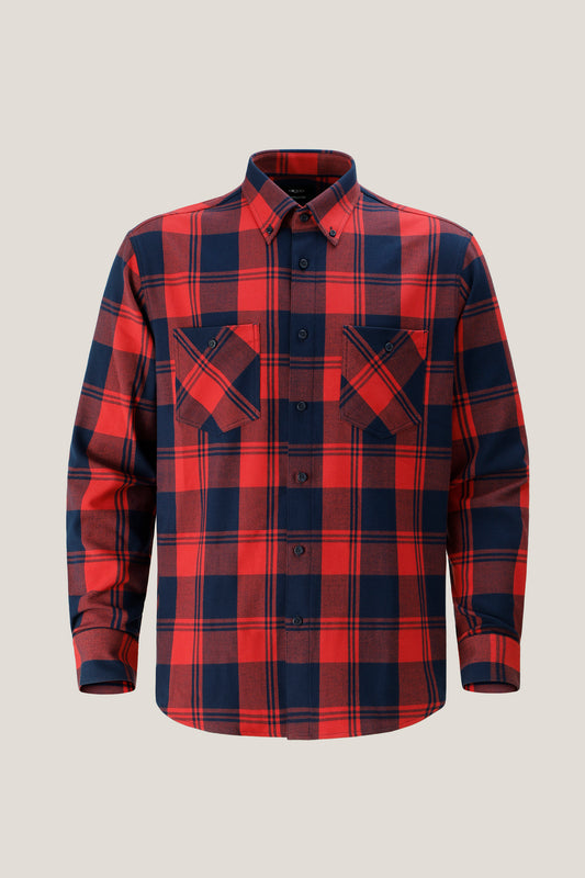 G2000 MAN-polyester-blend-long-sleeve-casual-shirt-56123948-Red