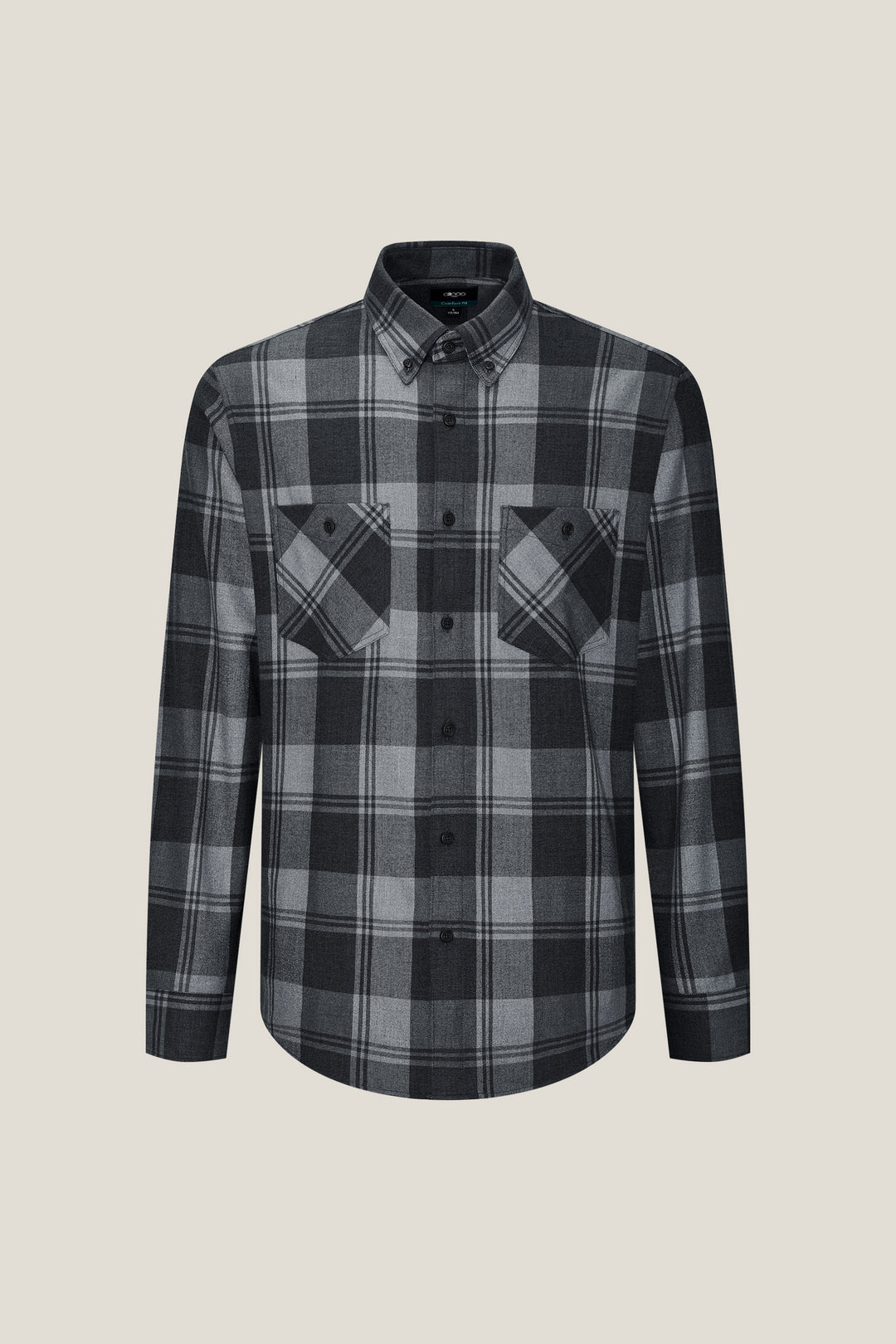 G2000 MAN-polyester-blend-long-sleeve-casual-shirt-56123948-Grey