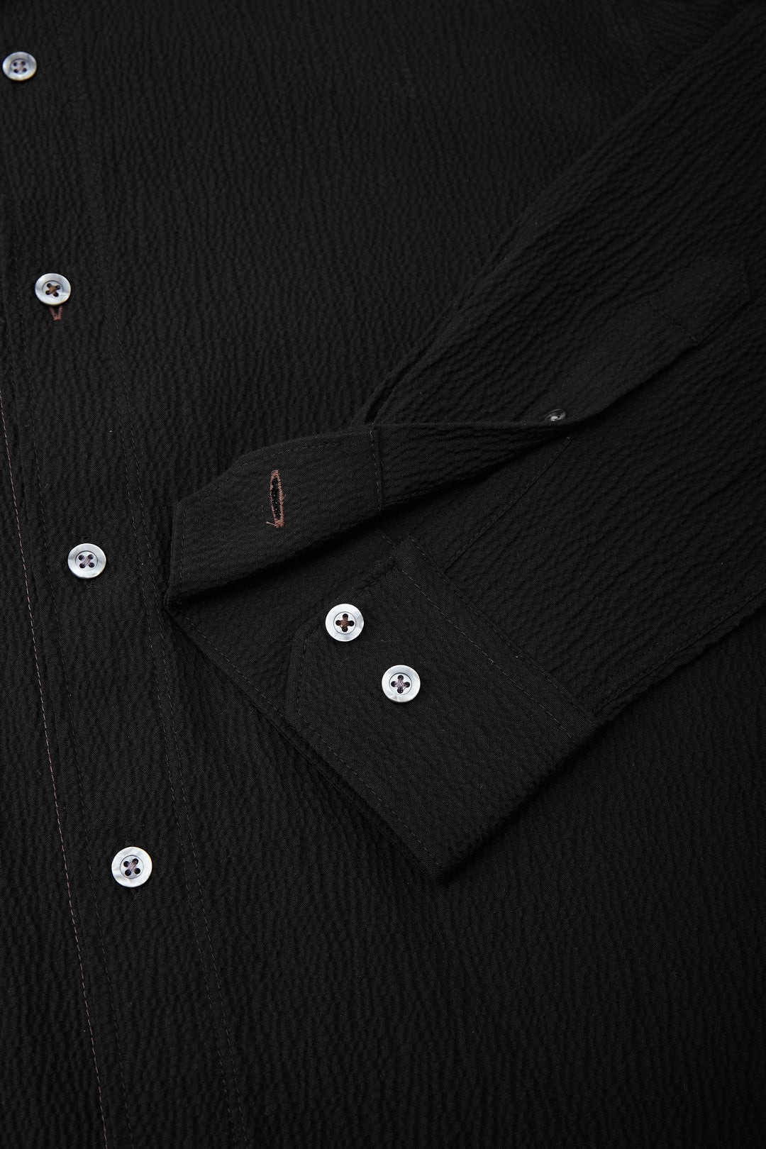 Seersucker 長袖休閒恤衫