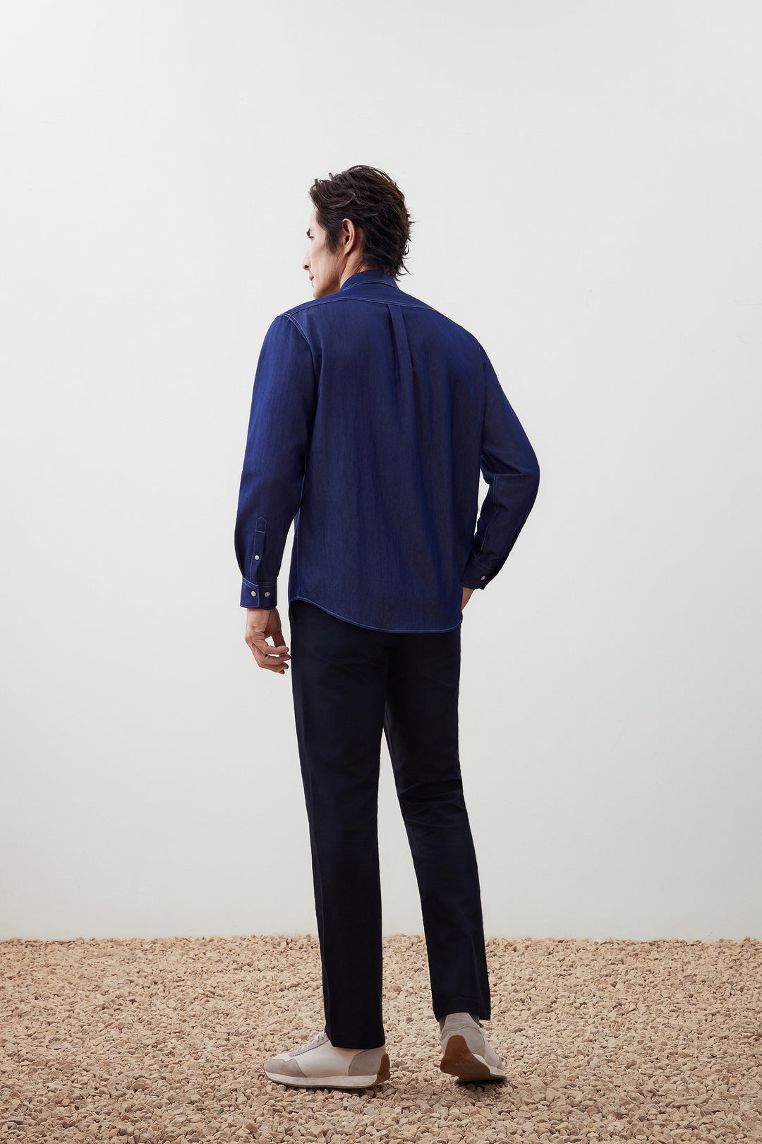 Imitated Denim 長袖休閒恤衫