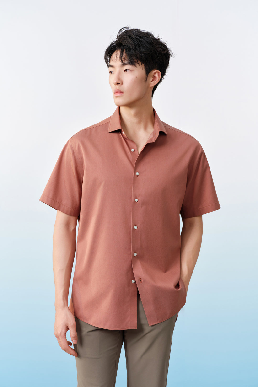 Non-Iron 短袖商務恤衫