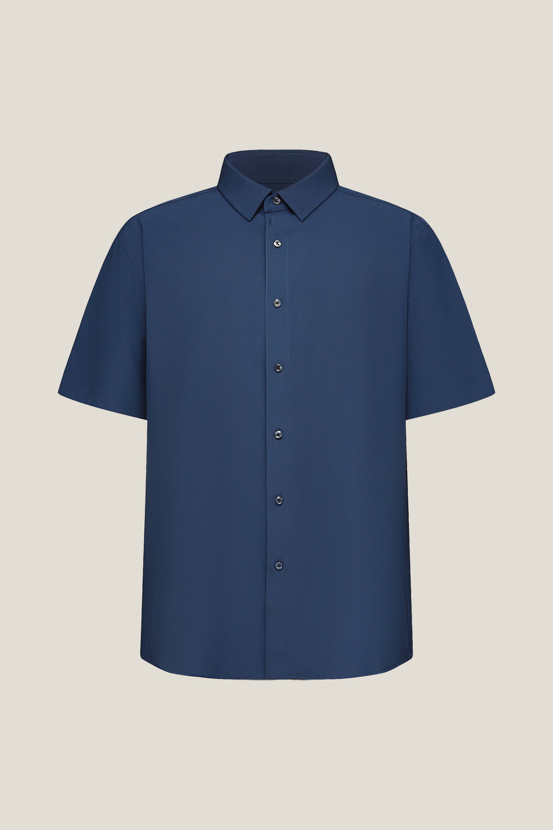 G2000 MAN-non-iron-short-sleeve-dress-shirt-56133211-Blue