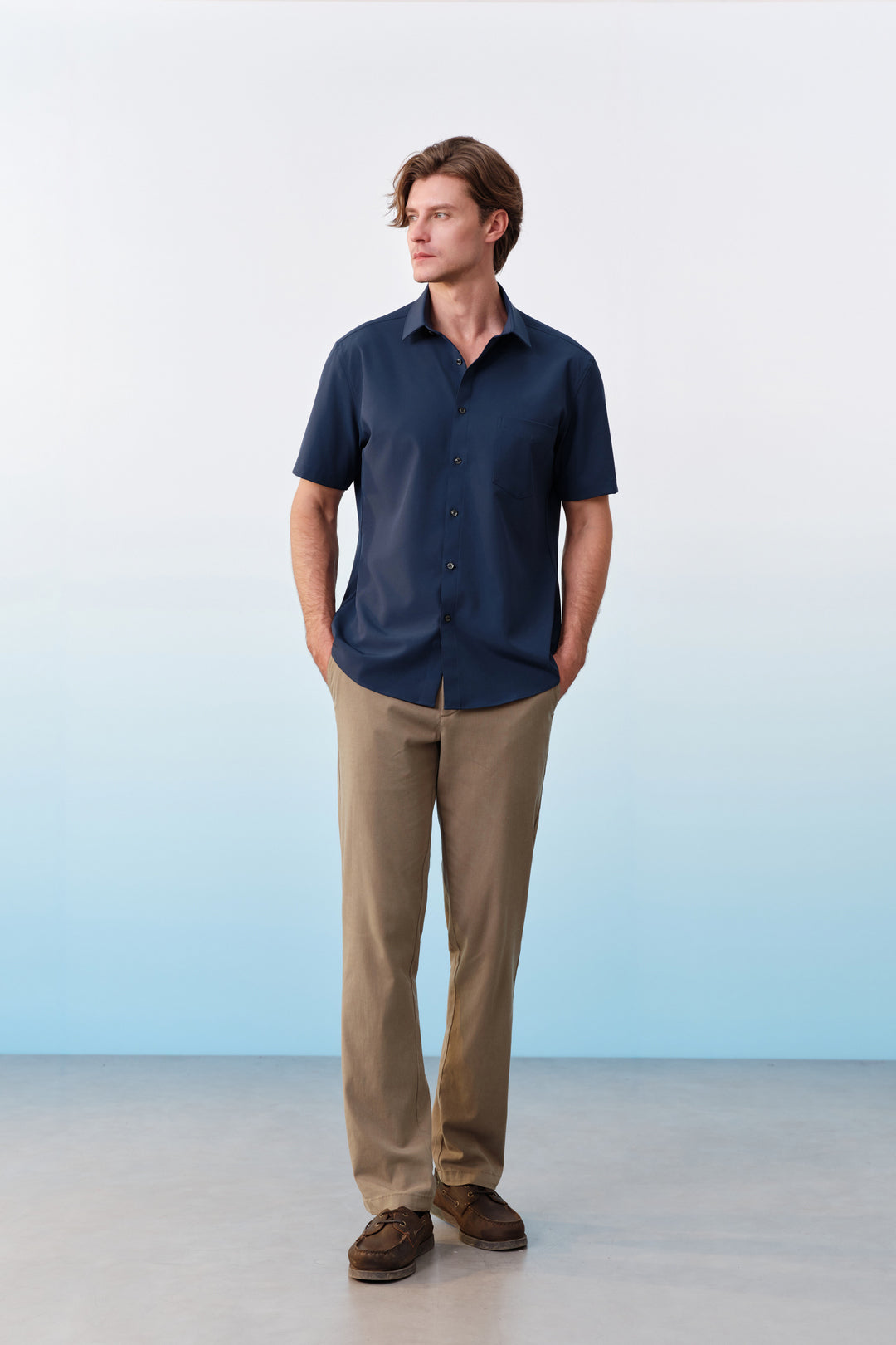 Non-Iron 短袖商務恤衫