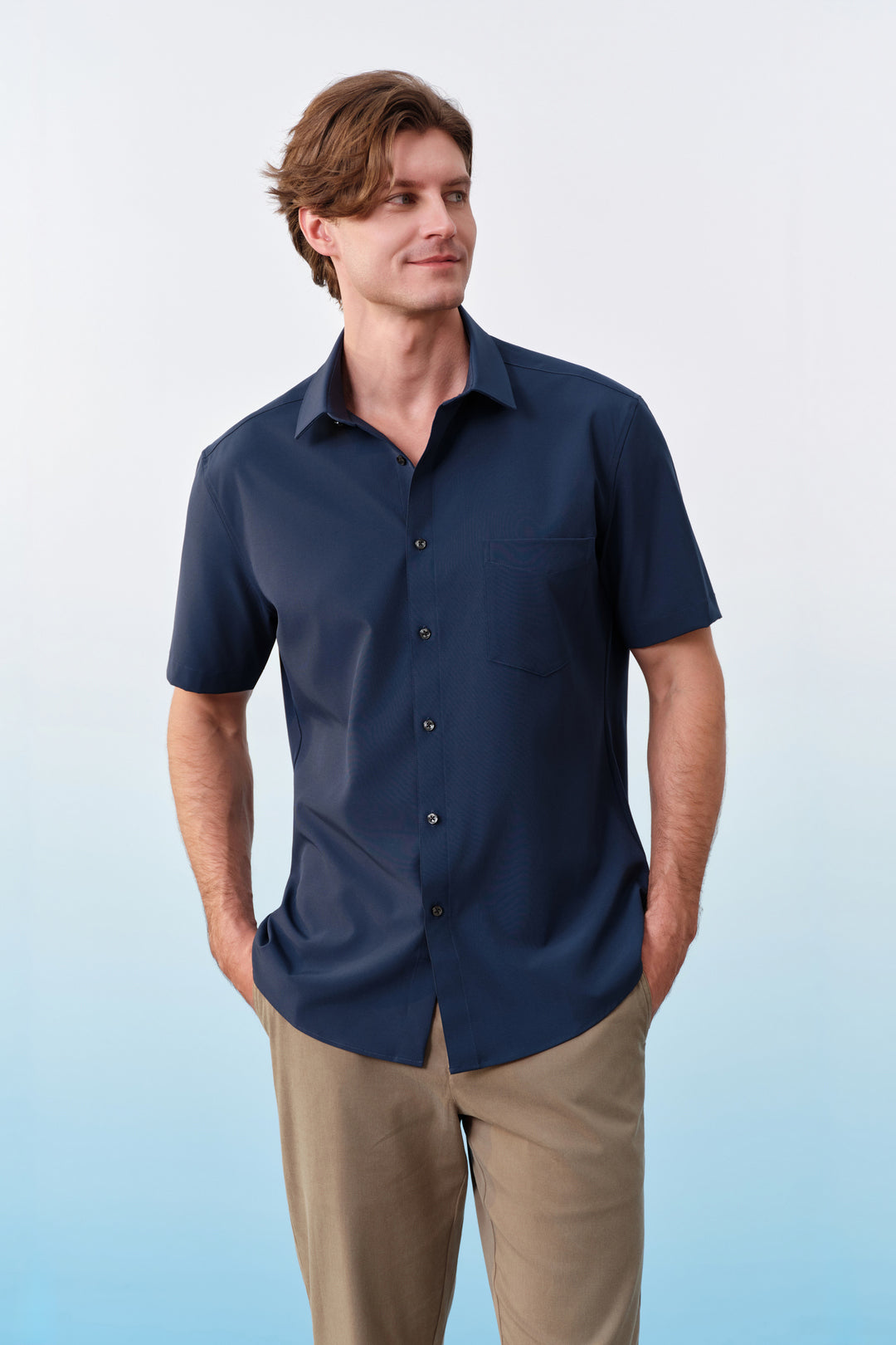 Non-Iron 短袖商務恤衫