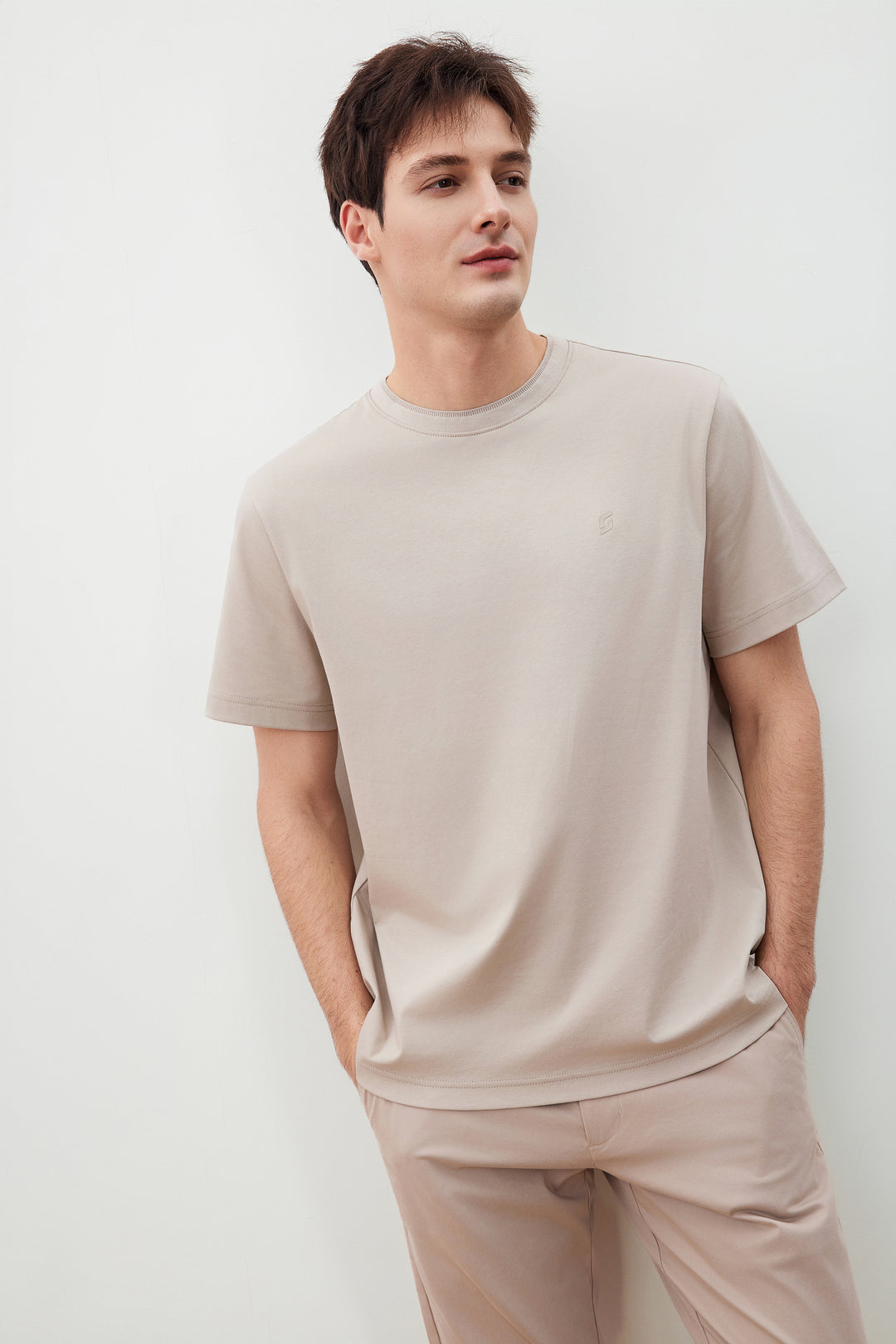 Mercerized Cotton 短袖休閒T恤