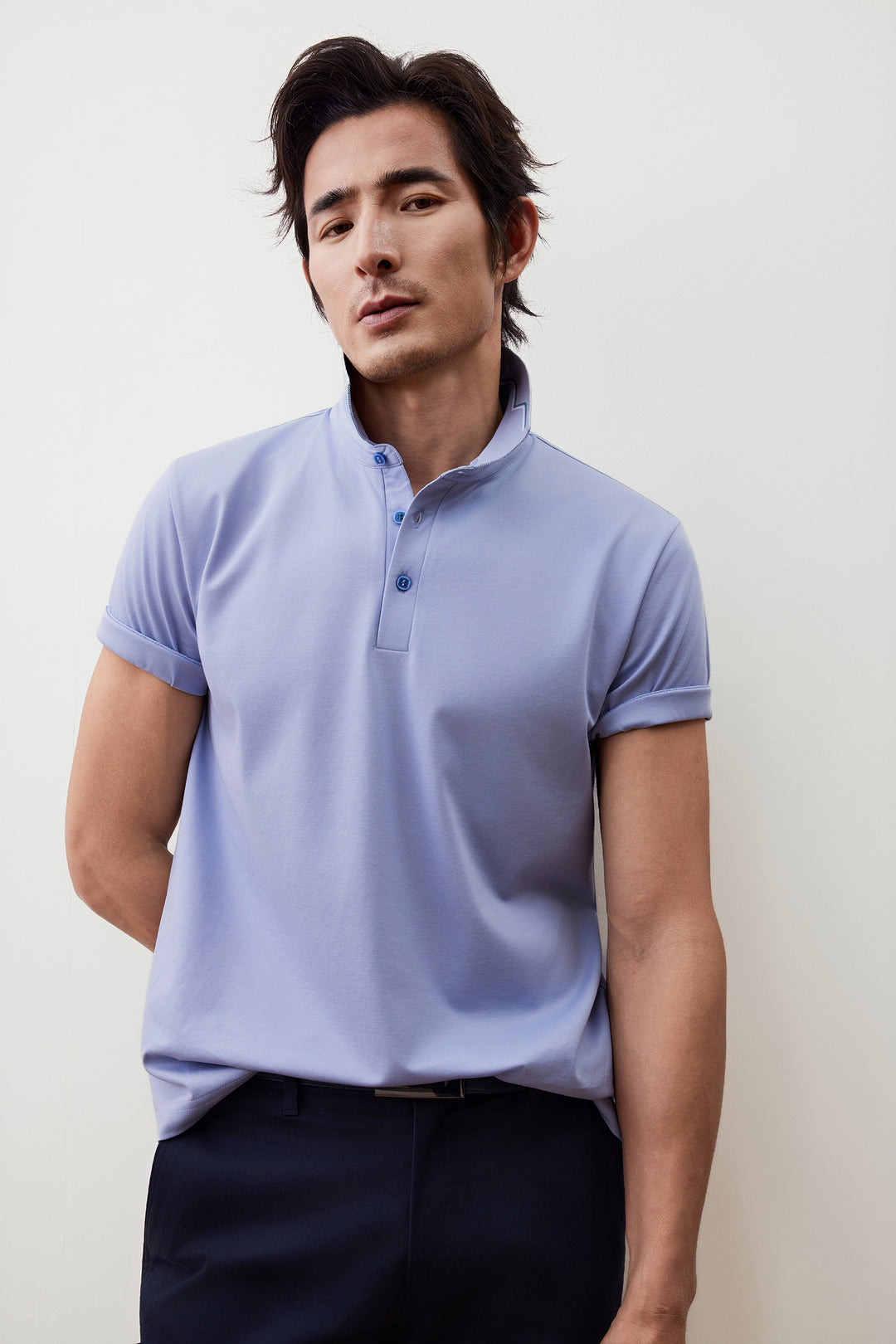 G2000 MAN-mercerized-cotton-polo-shirt-56143012-Blue