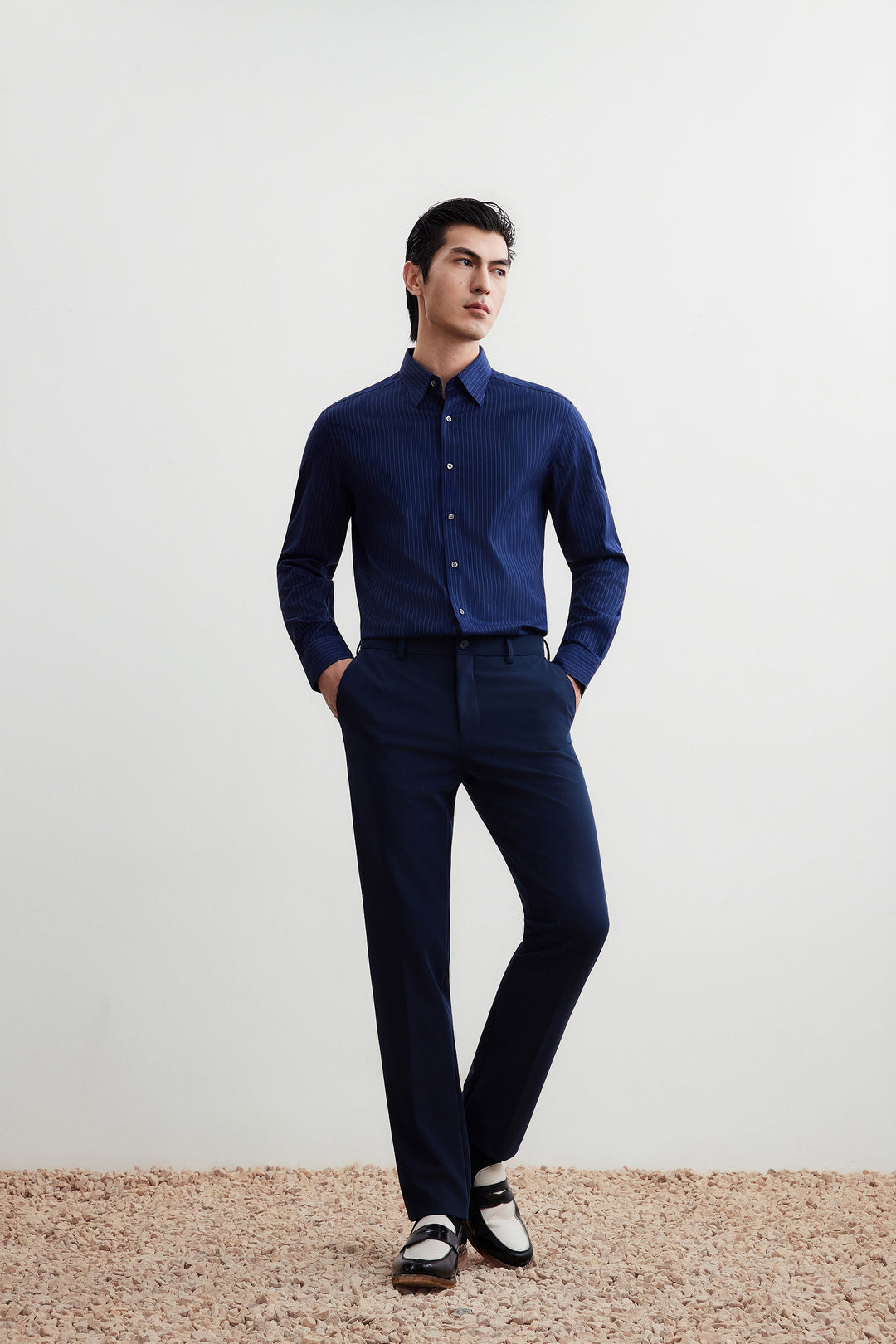 G2000 MAN-multi-way-stretch-suit-pants-56153051-Blue