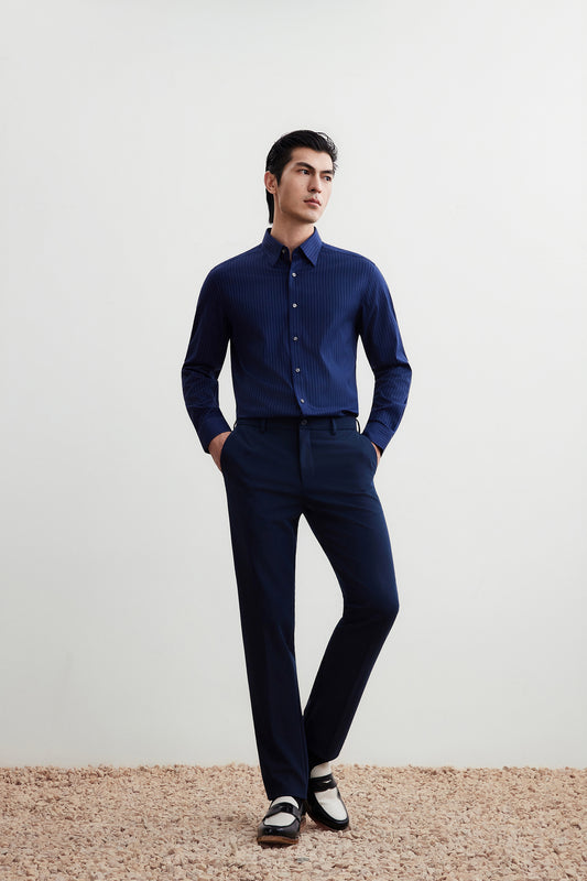 G2000 MAN-multi-way-stretch-suit-pants-56153053-Blue