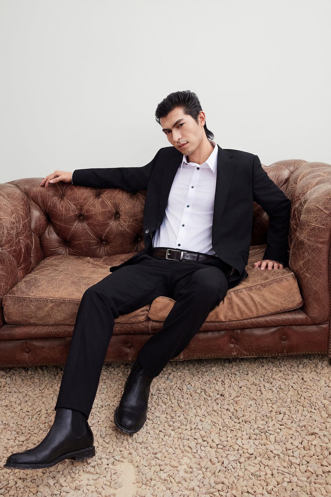 G2000 MAN-anti-bacterial-suit-pants-56153116-Black