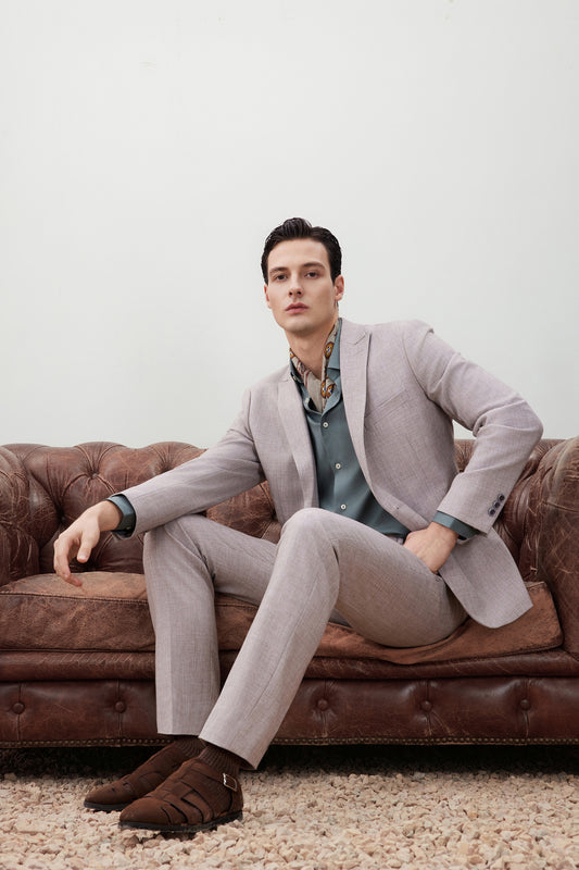 G2000 MAN-anti-bacterial-suit-pants-56153433-Beige