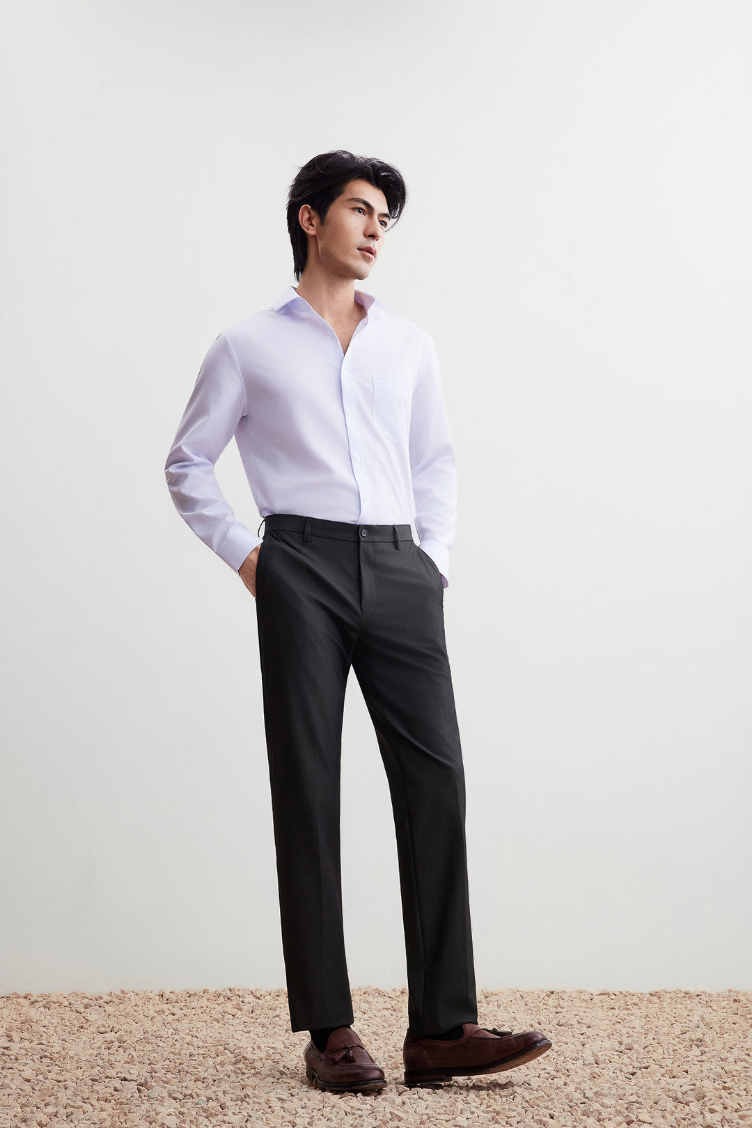 G2000 MAN-multi-way-stretch-suit-pants-56153512-Grey