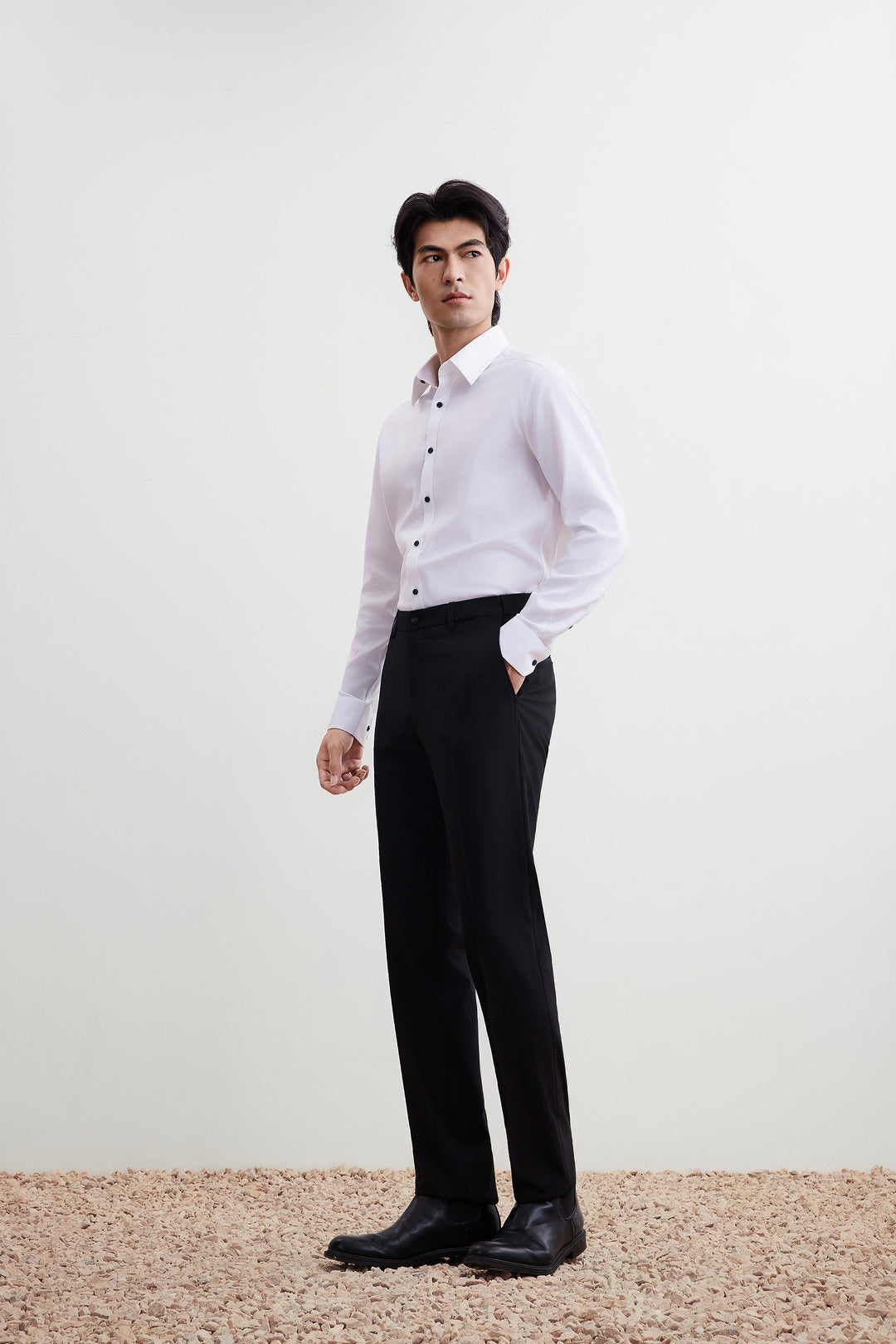 G2000 MAN-multi-way-stretch-suit-pants-56153515-Black