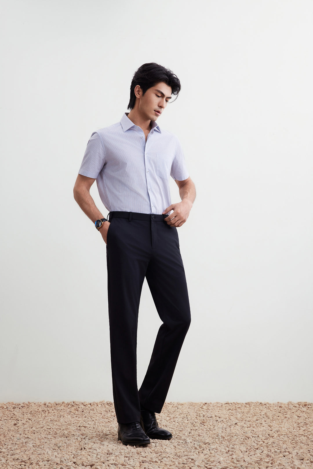 G2000 MAN-multi-way-stretch-dress-pants-56153665-Black