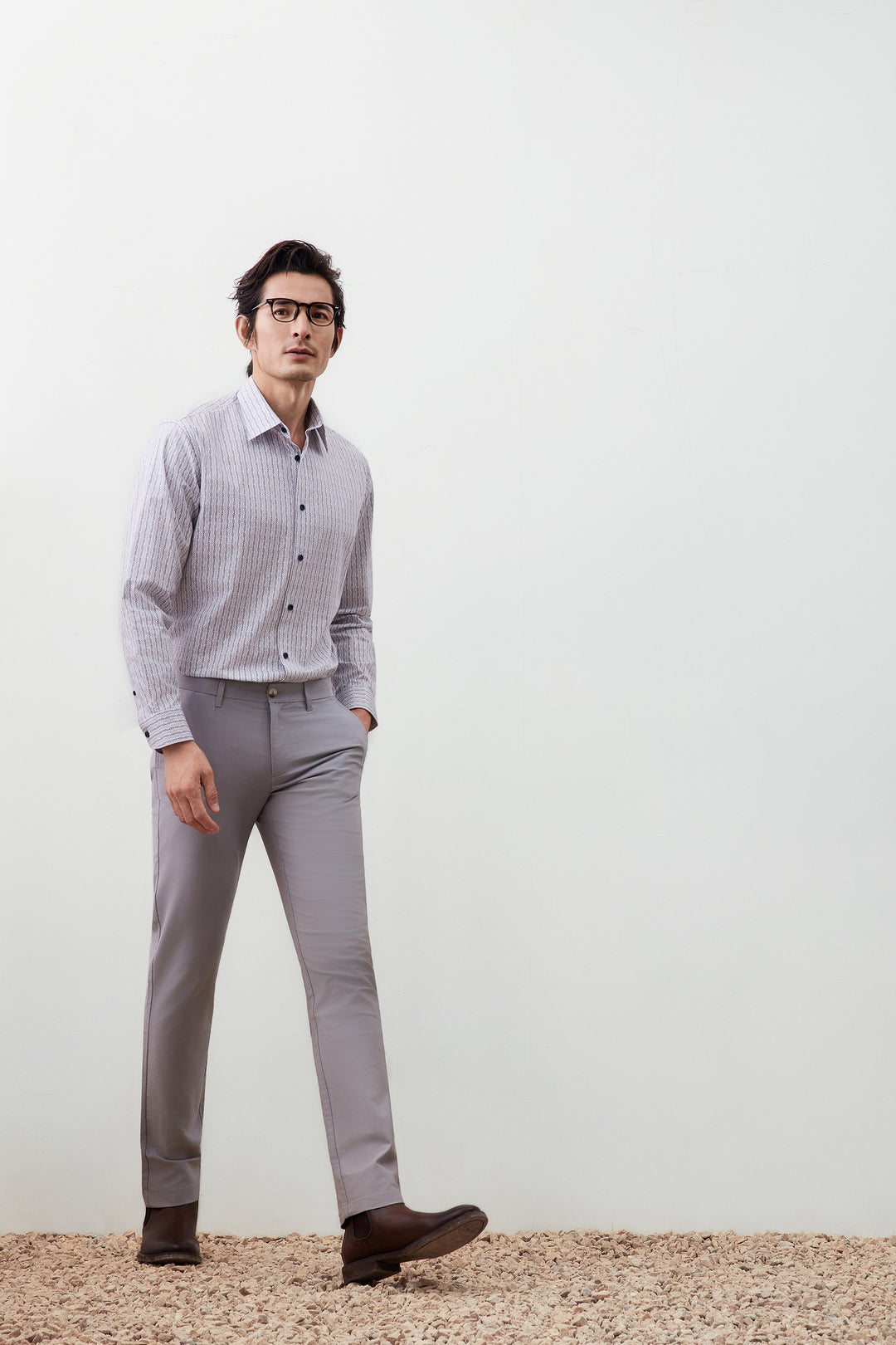 Cotton Blend 休閒長褲