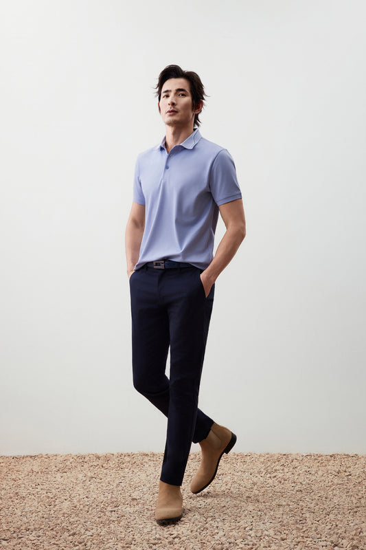 G2000 MAN-cotton-blend-chinos-56161096-Blue