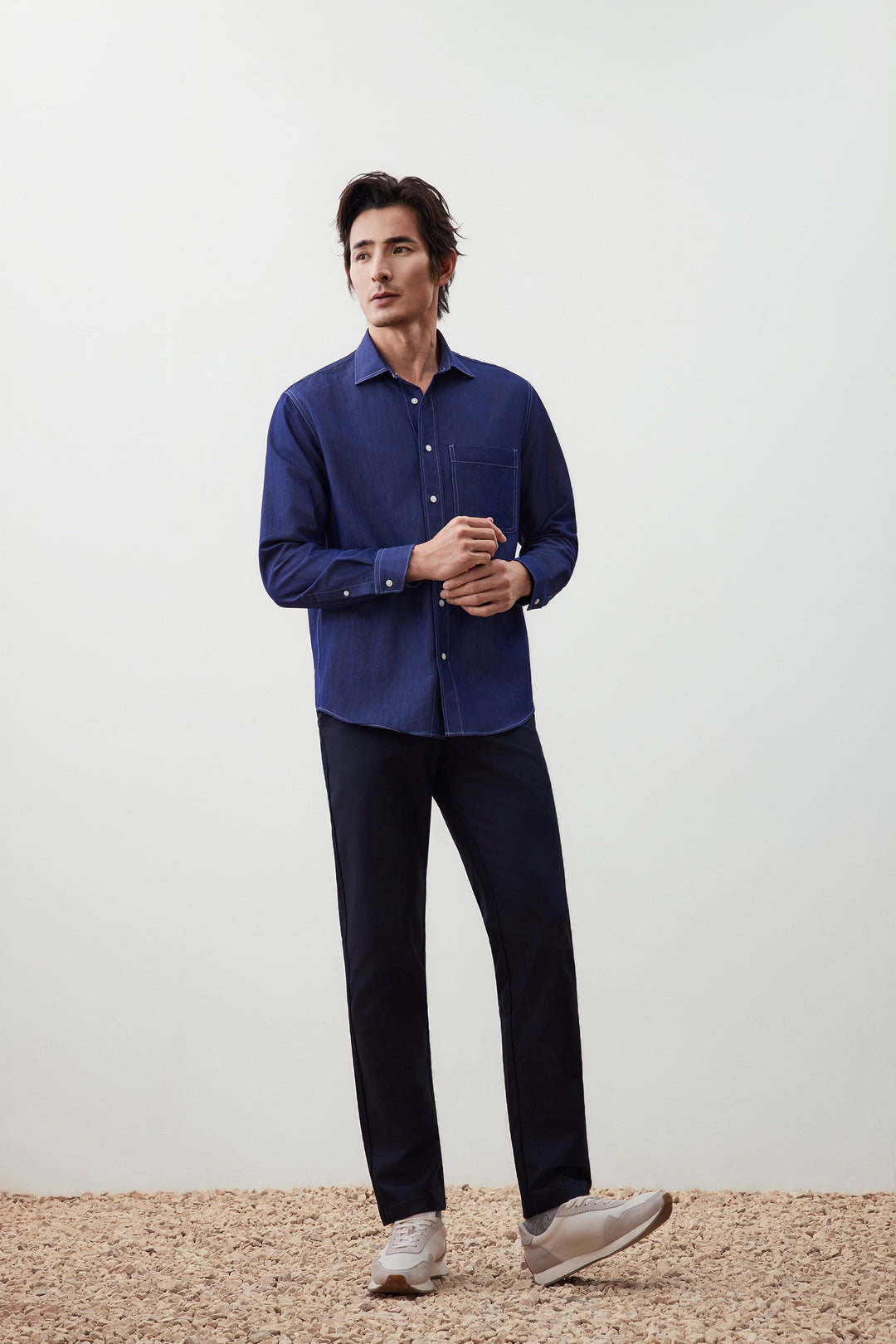 G2000 MAN-cotton-blend-chinos-56161201-Blue