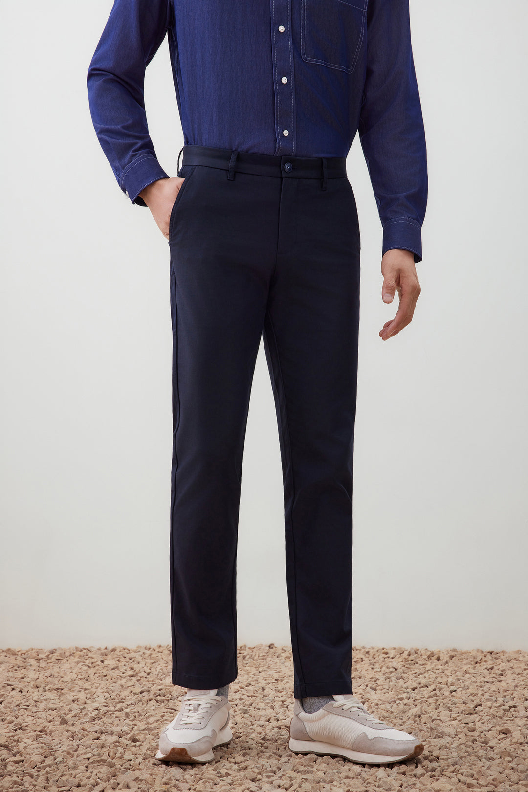 Cotton Blend 休閒長褲