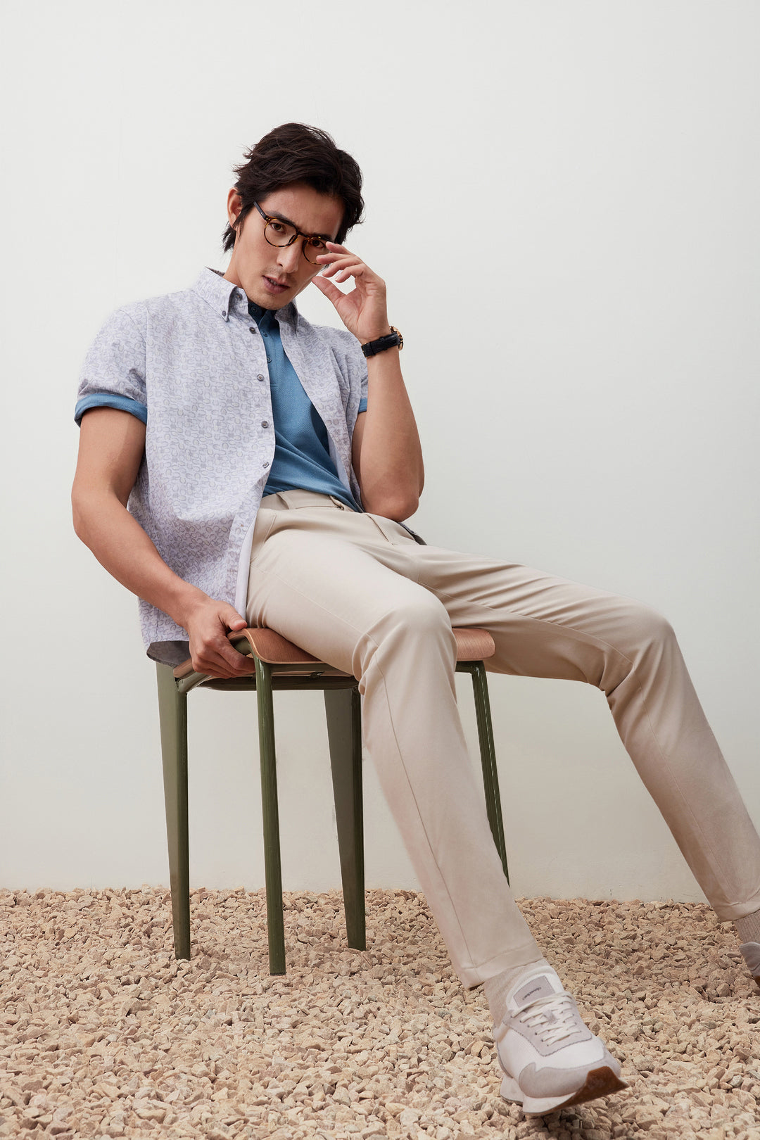 G2000 MAN-multi-way-stretch-chinos-56161937-Beige