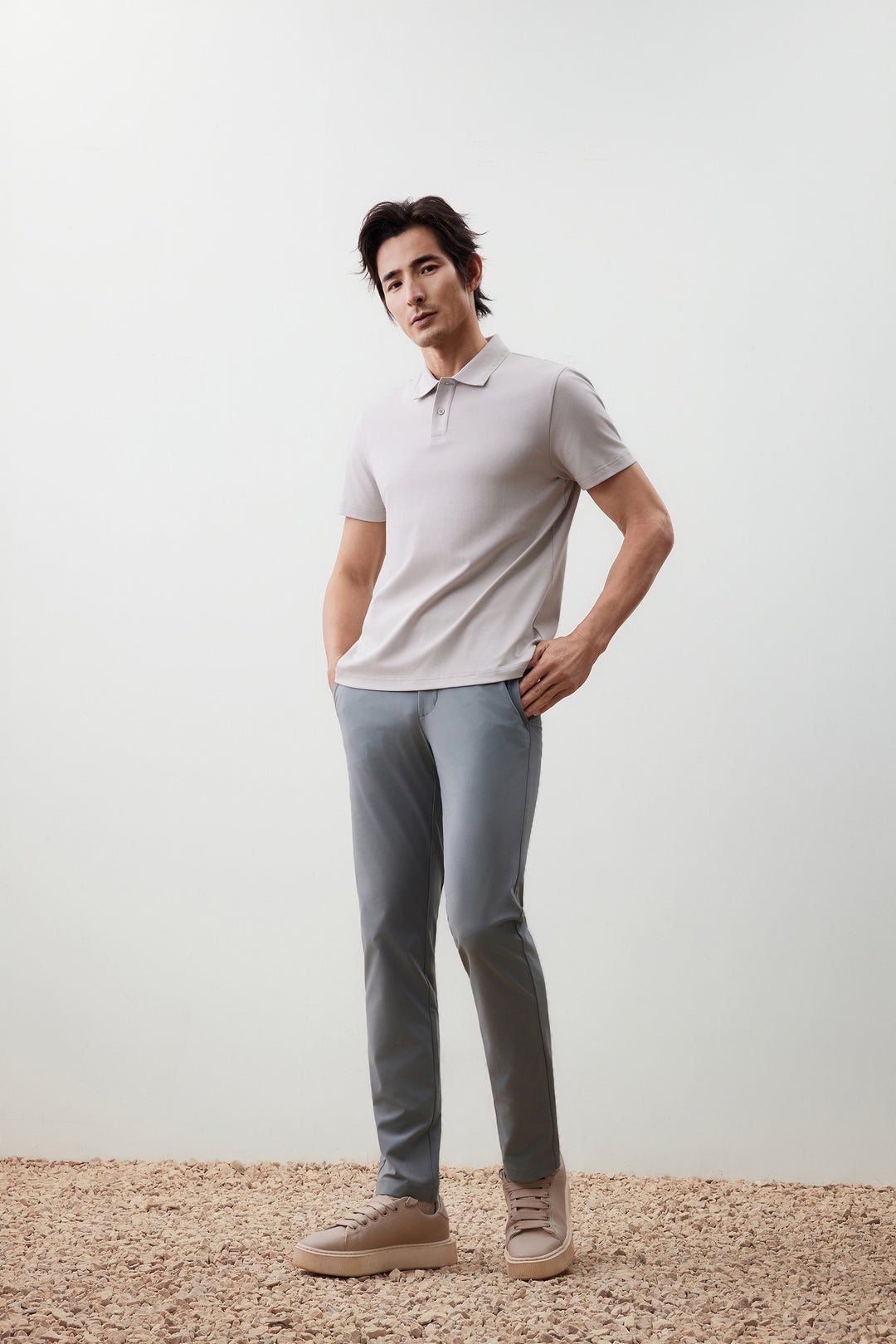 G2000 MAN-polyester-chinos-56162009-Green