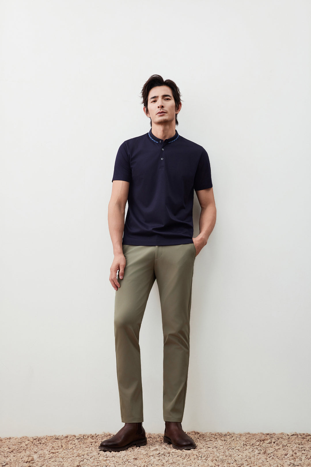 G2000 MAN-multi-way-stretch-chinos-56167007-Brown