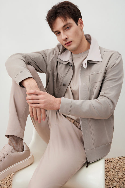 G2000 MAN-polyester-cardigan-56172042-Beige