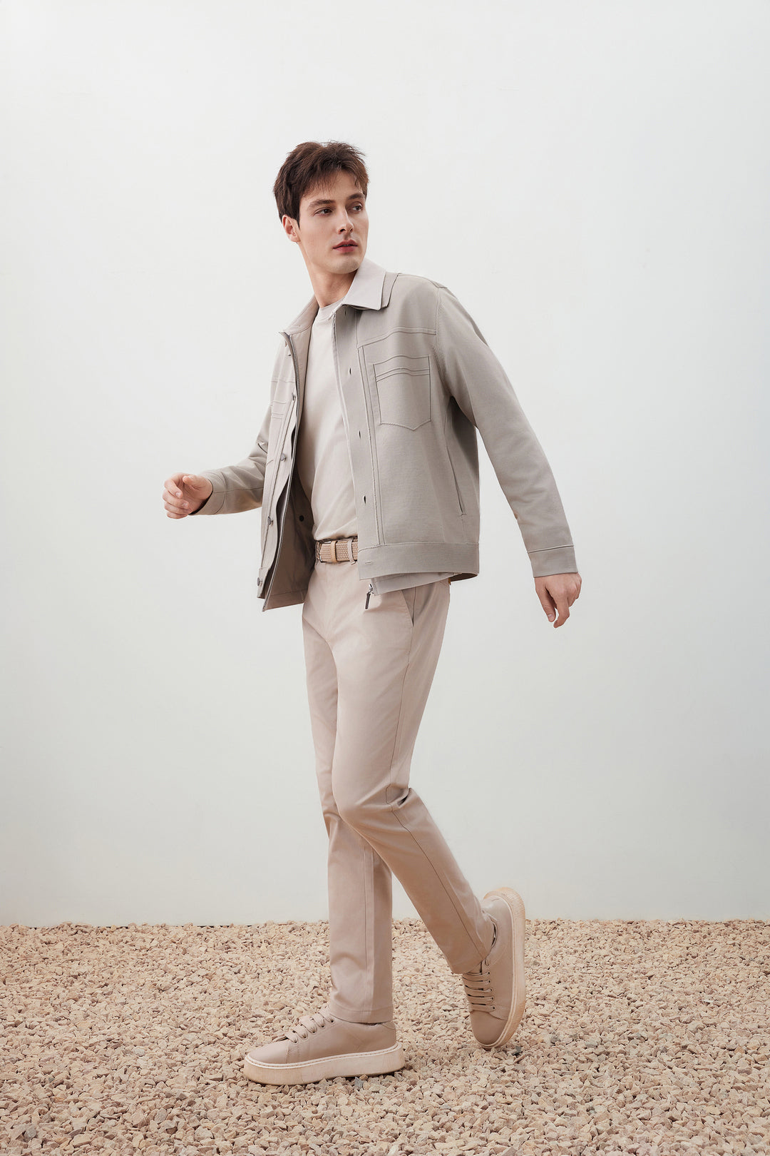 Denim-Style 針織外套