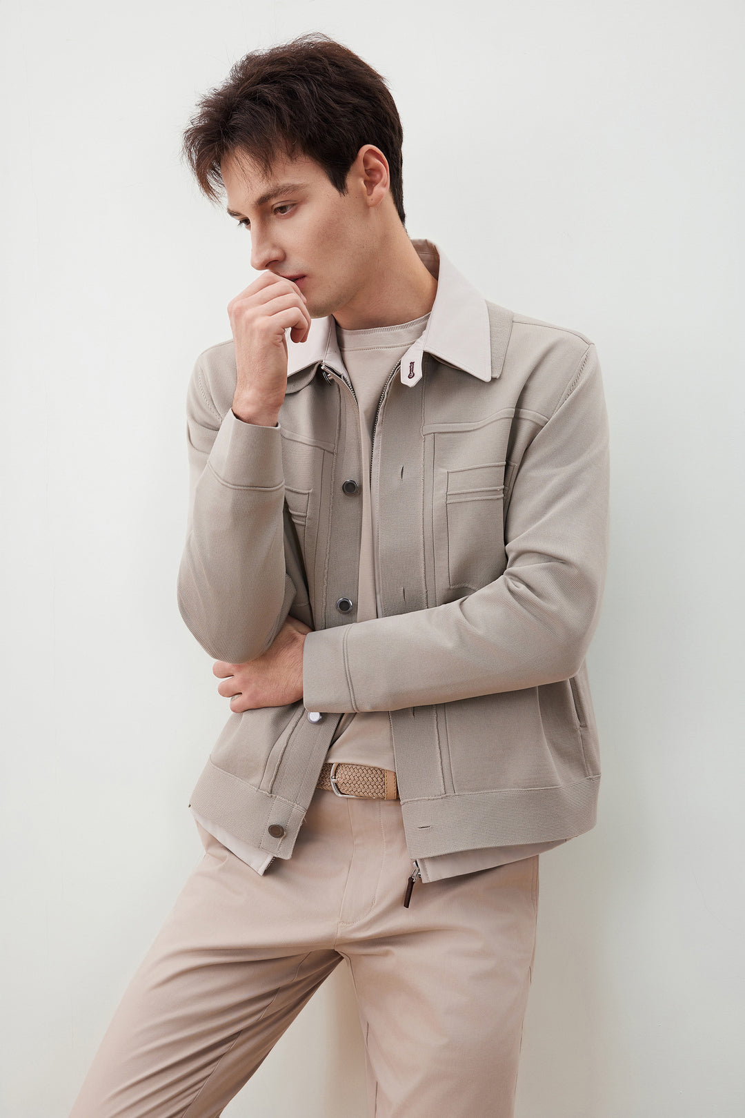 Denim-Style 針織外套