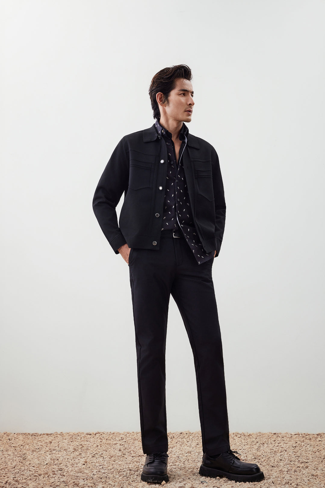 Denim-Style 針織外套