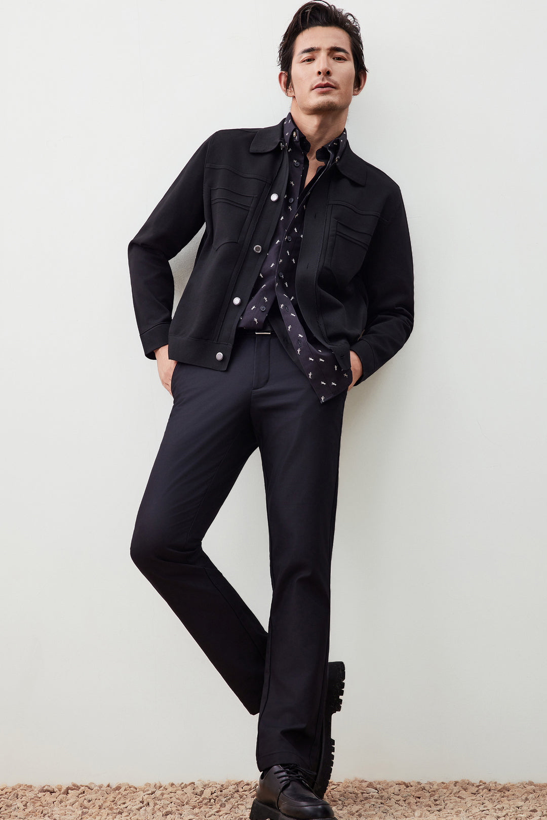 Denim-Style 針織外套