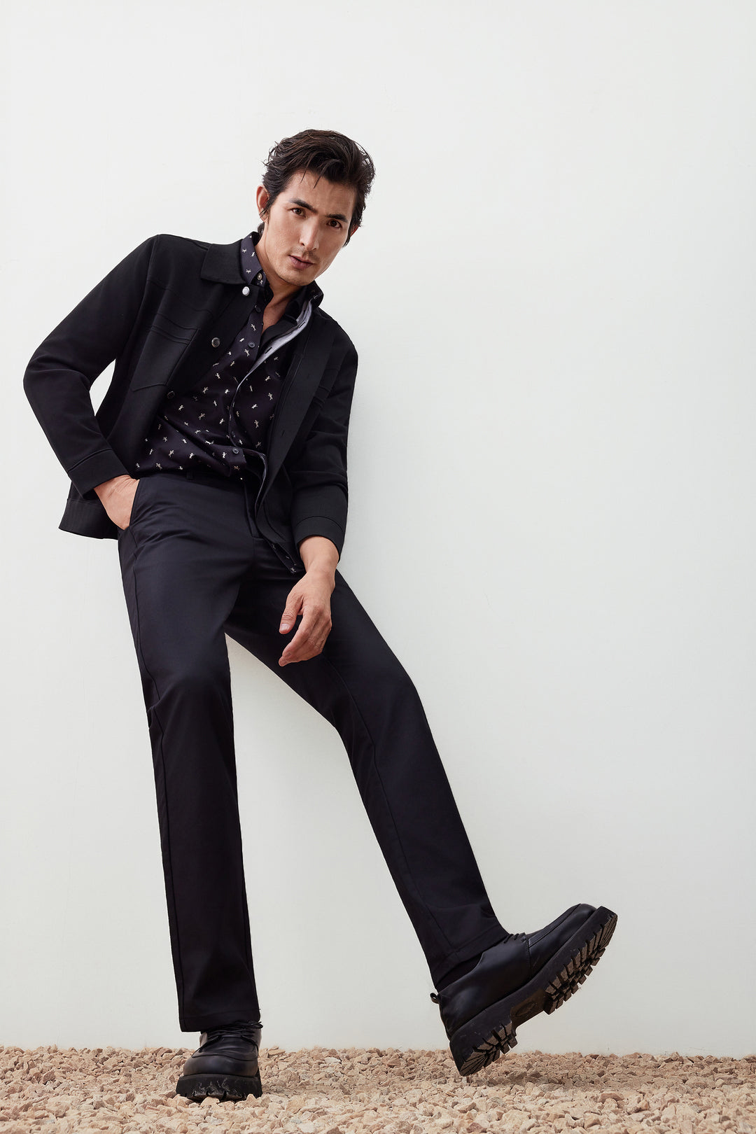 Denim-Style 針織外套