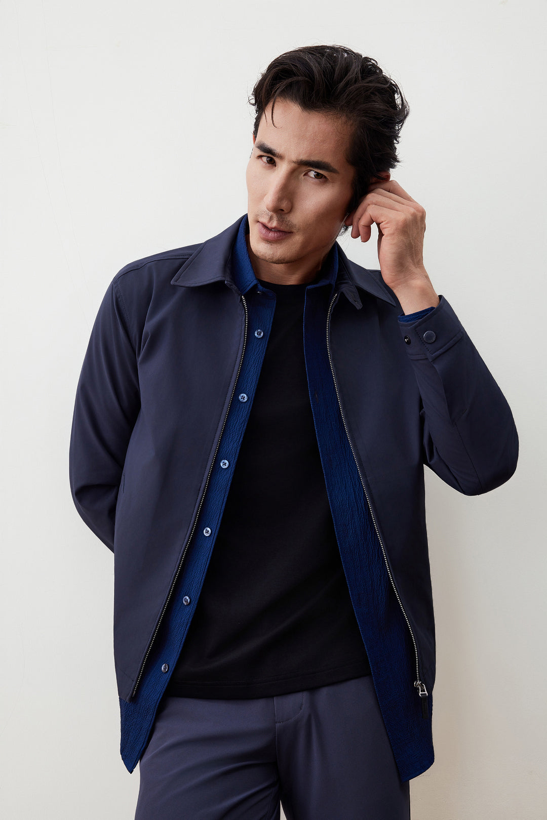 G2000 MAN-water-repellent-jacket-56182054-Blue