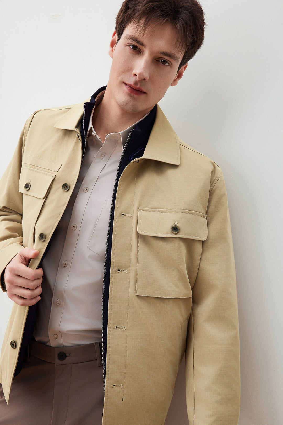 G2000 MAN-polyester-jacket-56182064-Beige