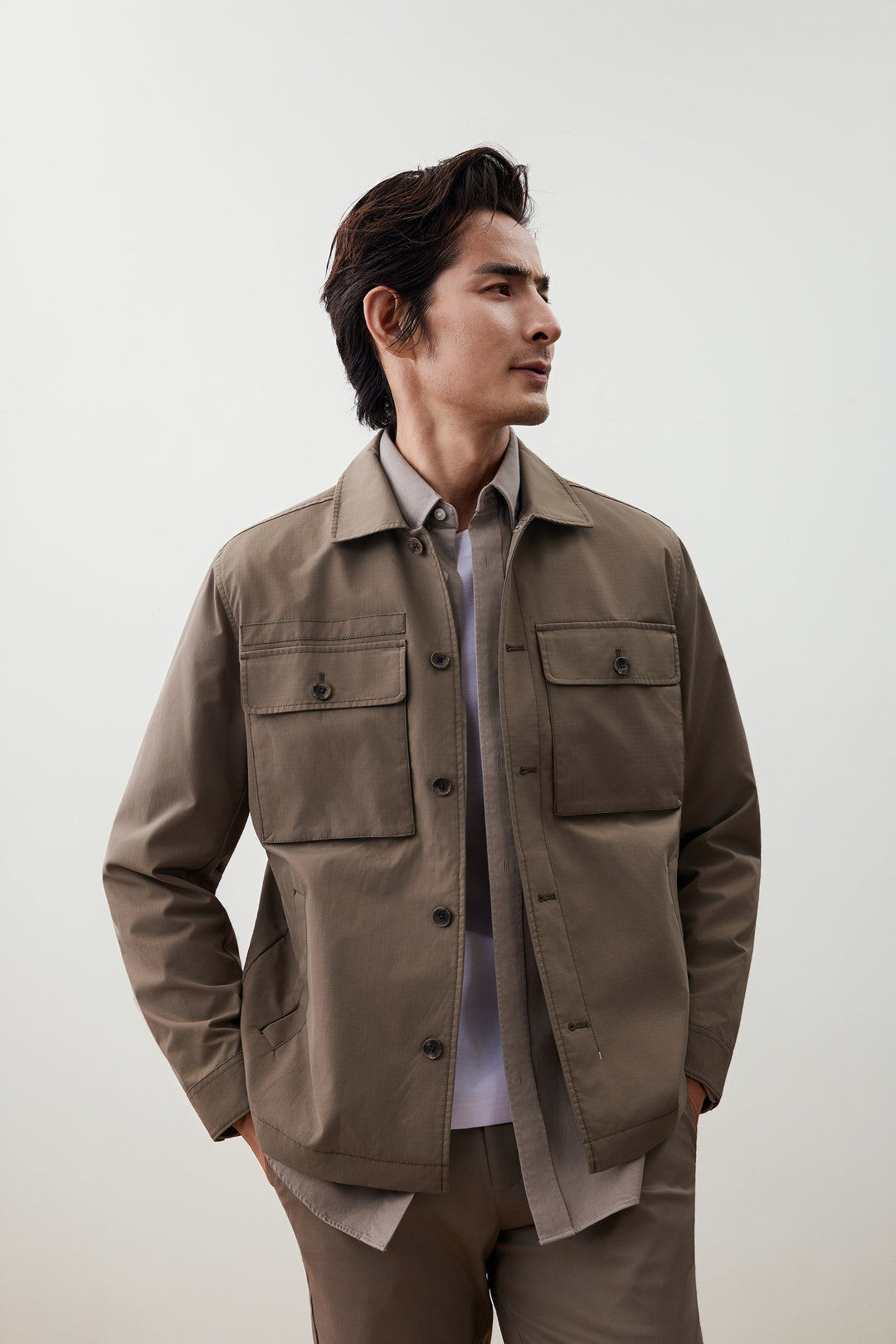 G2000 MAN-polyester-jacket-56182064-Brown
