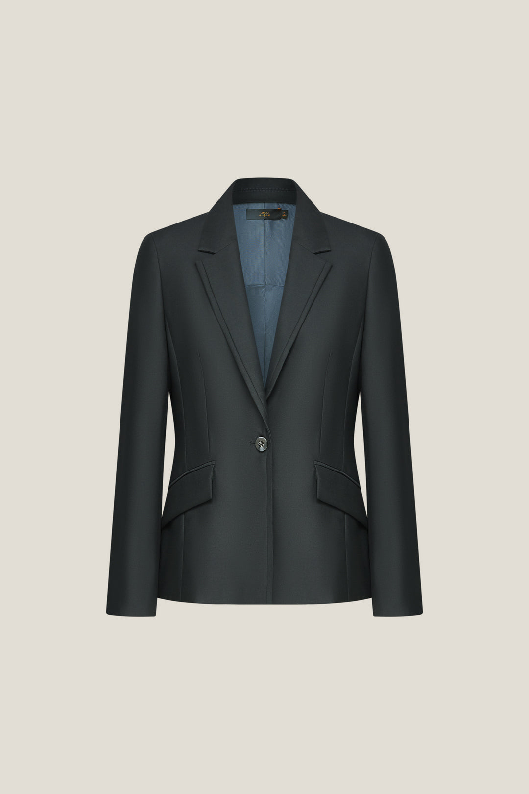 G2000 WOMAN-wool-collection-anti-static-notch-lapel-suit-blazer-with-scarf-56211004-Black