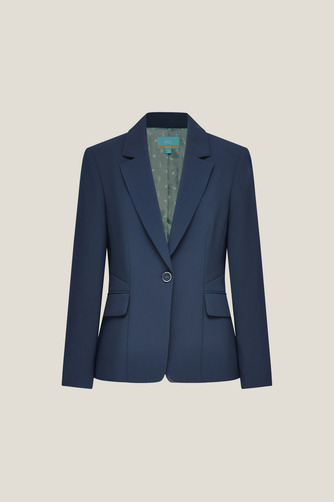 G2000 WOMAN-multi-way-stretch-notch-lapel-suit-blazer-with-scarf-56211014-Blue
