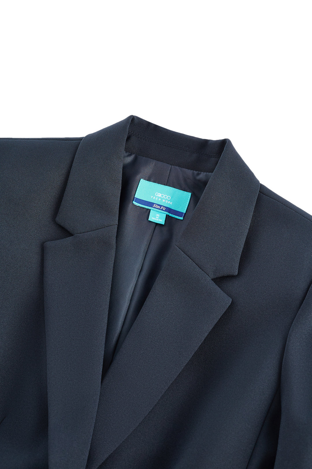 Water Repellent 標準領套裝西裝外套(配胸針)