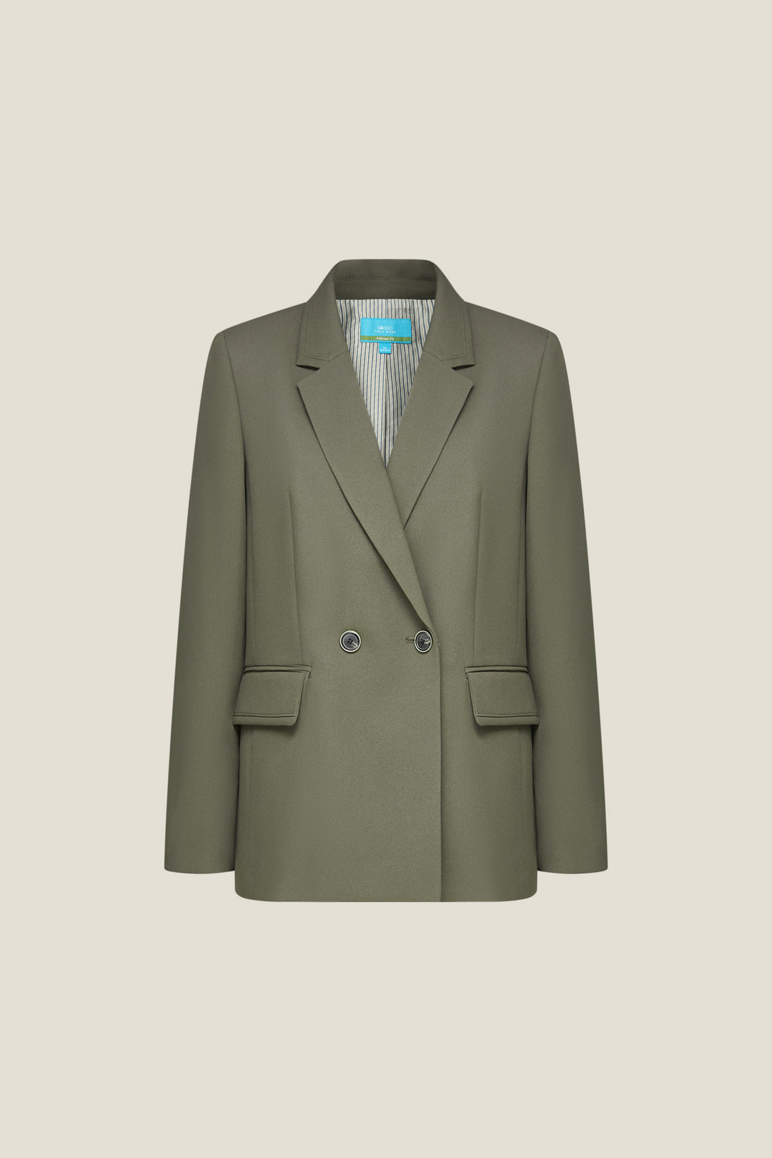 G2000 WOMAN-opaque-notch-lapel-suit-blazer-with-scarf-56211085-Green