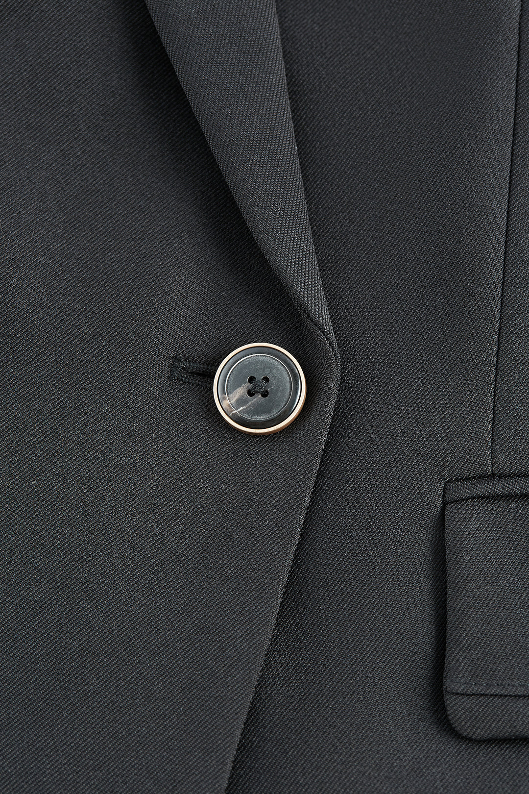 Opaque 標準領套裝西裝外套(配頸巾)