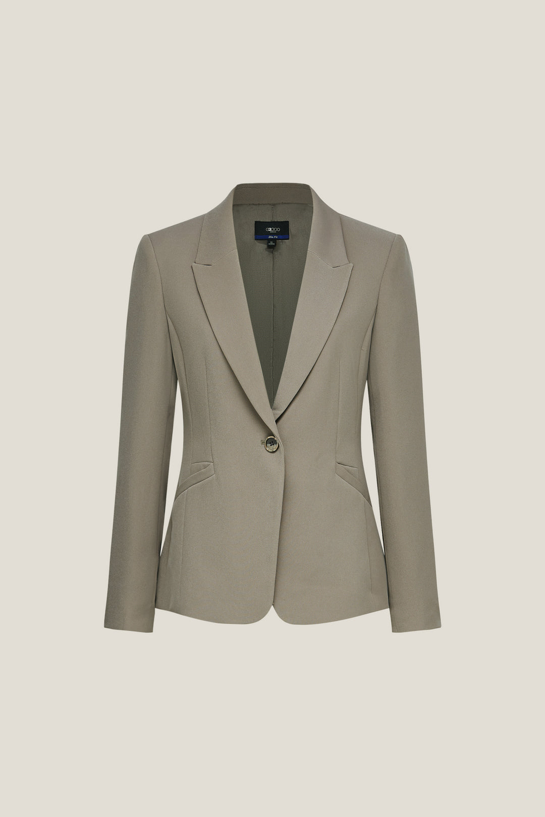 G2000 WOMAN-peak-lapel-long-sleeve-suit-blazer-56211223-Brown